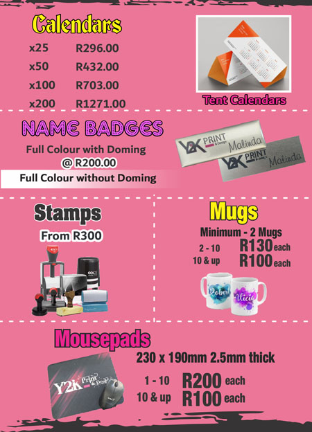 Price List